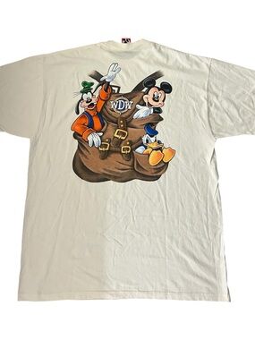 Disney WDW Cream Graphic Short-Sleeve Tee with Mickey, Goofy & Donald